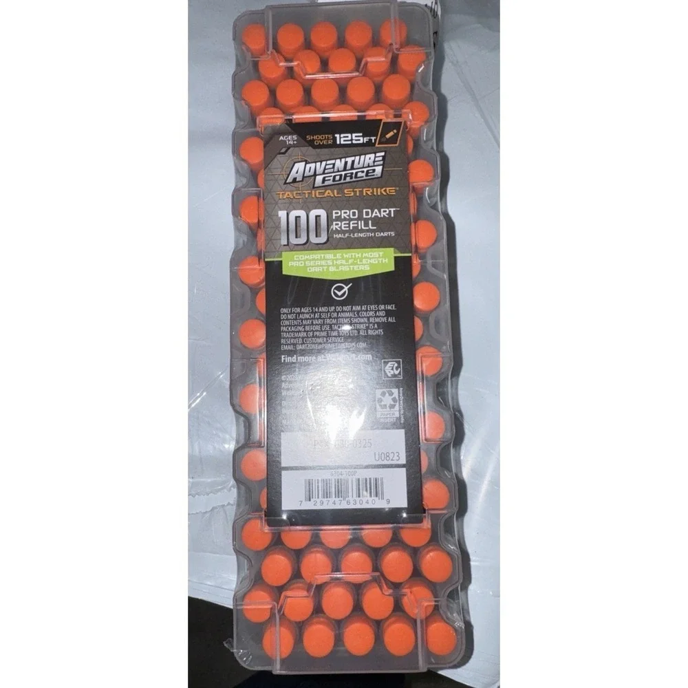 Adventure Force Tactical Strike Dart Blaster Lot of 2 + 100 NIP Dart Refill 125'